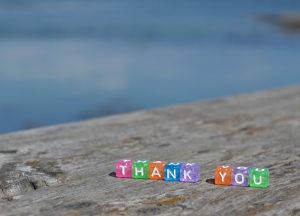 Bild mit Thank You als Bild für den Blogbeitrag